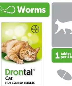 Drontal Deworming Tablets for Cats