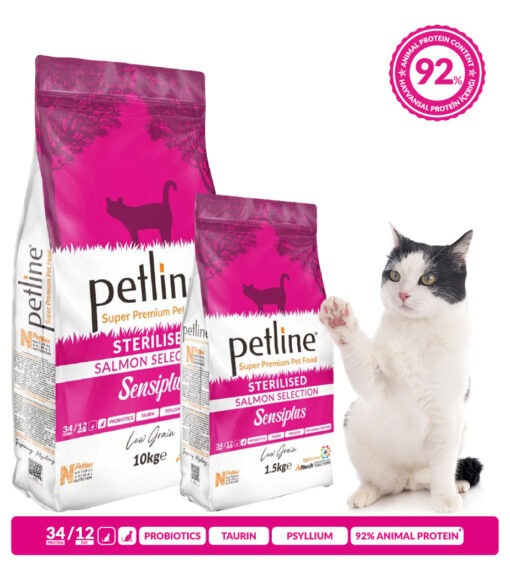 Petline Super Premium Adult Sterilised Salmon Cat Food