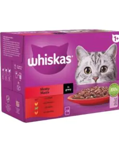 Whiskas 1+ Meaty Meals in Gravy in Jelly Adult Wet Cat Food