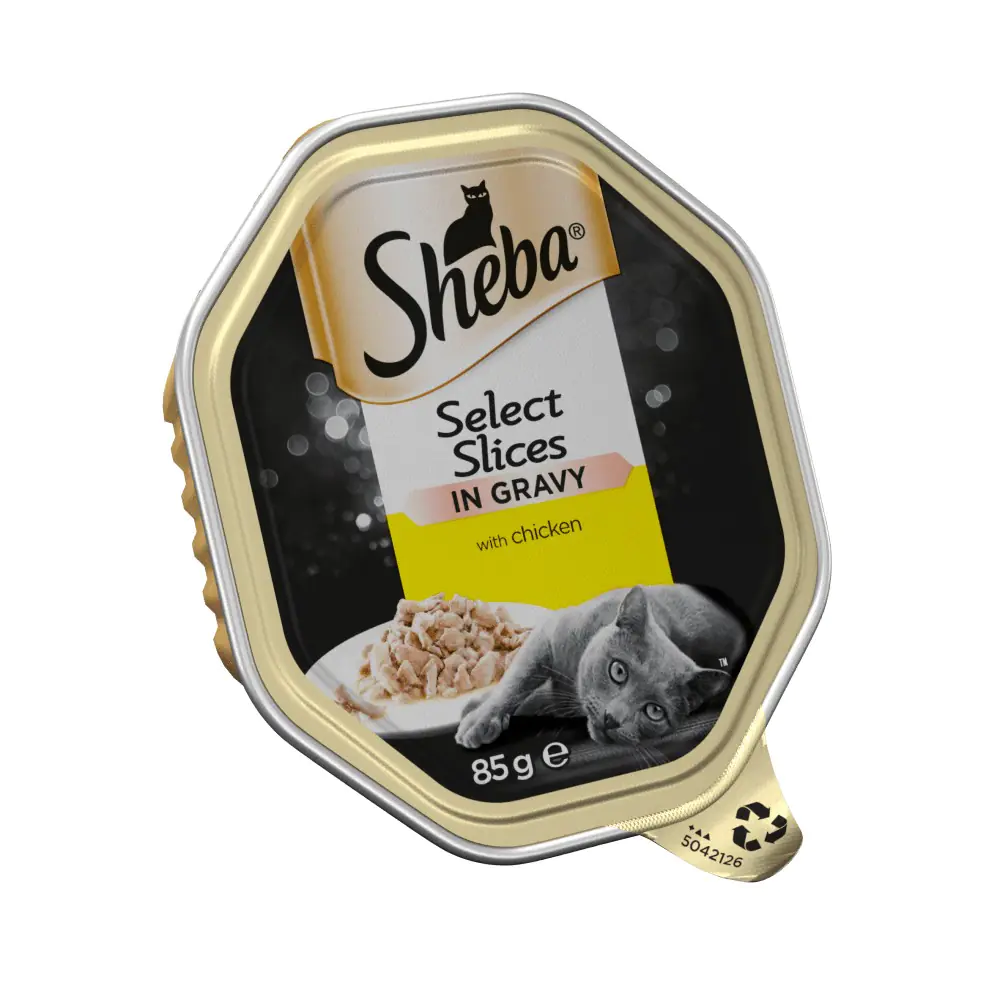 sheba select slices in gravy with chicken