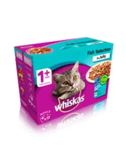 Whiskas 1+ Pouches Fish Selection In Jelly (1 Pouch)